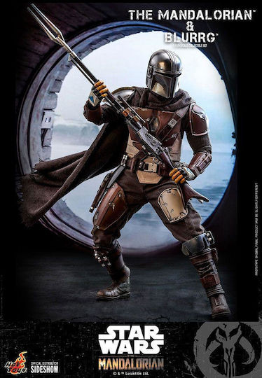 Hot Toys Star Wars: The Mandalorian & Blurrg The Mandalorian Φιγούρα Δράσης ύψους 37εκ. σε Κλίμακα 1:6