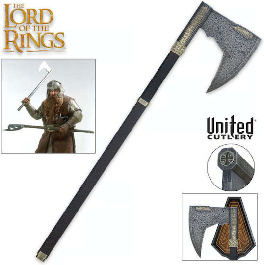United Cutlery Lord of the Rings Bearded Axe of Gimli Bearded Axe of Gimli Replica Item Scale 1:1
