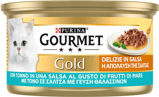 Gourmet Υγρή Τροφή για Ανήλικες Γάτες σε Κονσέρβα με Τόνο, Κοτόπουλο, Βοδινό και Ψάρια 85gr