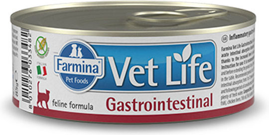 Farmina Vet Life Gastrointestinal Мокра Храна за Възрастни Котки в Може да с Пилешко без Зърнени 85гр