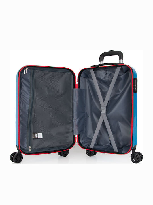 Mickey Mouse Clubhouse Кабинен Твърд Куфар За Пътуване Тъмносин С 4 Колела Височина 55см