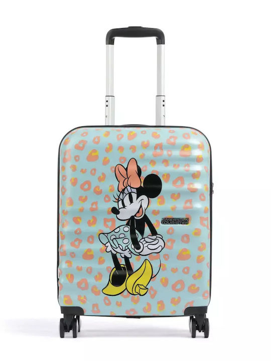 American Tourister Wavebreaker Kinder Hartschalen Kabinenkoffer Pastel Dots mit 4 Rädern Höhe 55cm