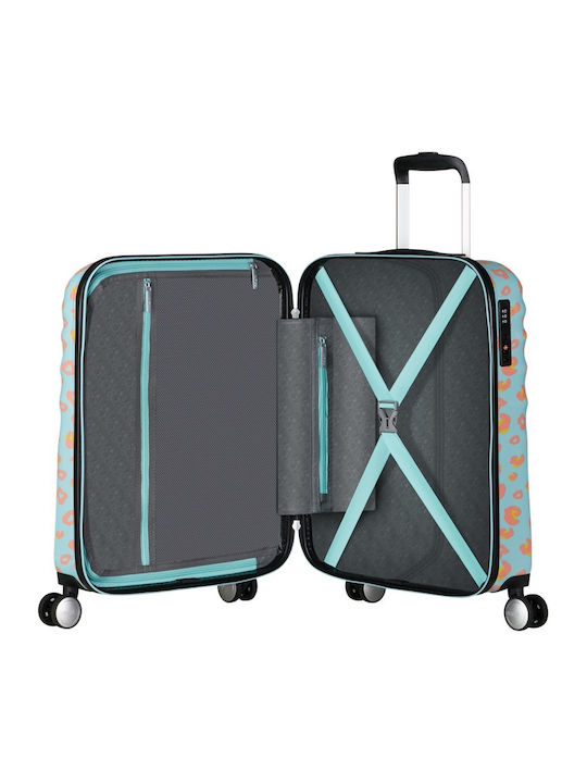 American Tourister Wavebreaker Kinder Hartschalen Kabinenkoffer Pastel Dots mit 4 Rädern Höhe 55cm