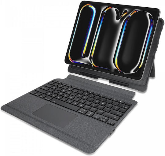 Buddi Thorn Flip Cover με Πληκτρολόγιο Μαύρη (iPad Pro 2024 13")