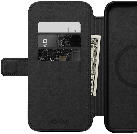 Nomad Leather MagSafe Folio Book Piele Maro (iPhone 14 Plus)