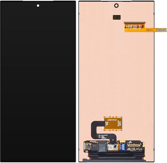 Samsung Screen with Touch Mechanism and Frame for Samsung Galaxy S24 Ultra, SM-S928 (Black)