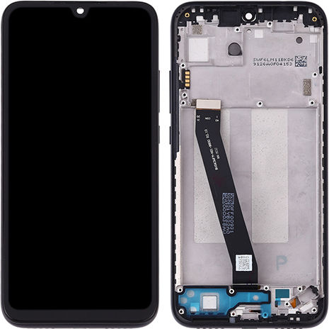 O ecran Grade A cu Mecanism Tactil și Cadru pentru Redmi 7 (Negru)