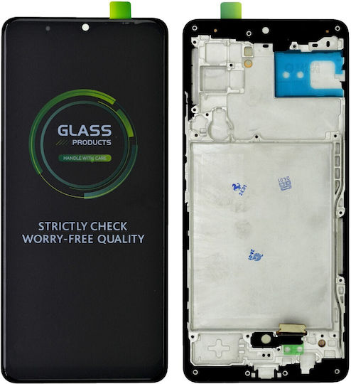 Οθόνη OLED με Μηχανισμό Αφής και Πλαίσιο για Galaxy A42 5G (Μαύρο)