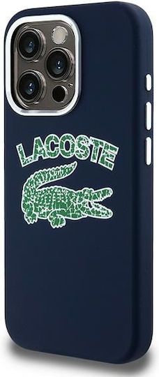 Lacoste Silicone Cracked Logo Magsafe Back Cover Πλαστικό / Σιλικόνης Navy Μπλε (iPhone 15 Pro)