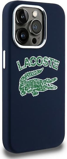 Lacoste Silicone Cracked Logo Magsafe Back Cover Πλαστικό / Σιλικόνης Navy Μπλε (iPhone 15 Pro)