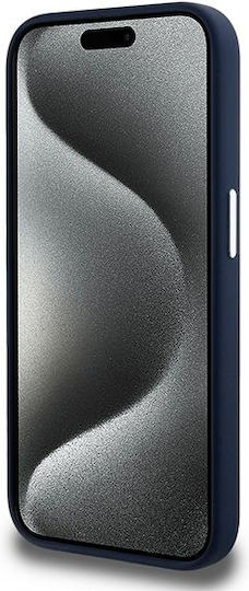 Lacoste Silicone Cracked Logo Magsafe Back Cover Πλαστικό / Σιλικόνης Navy Μπλε (iPhone 15 Pro)