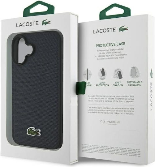 Lacoste Iconic Petit Pique Magsafe Задна корица Пластмаса Тъмносин (iPhone 16 Plus)