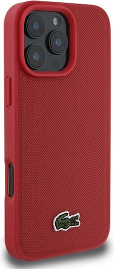 Lacoste Iconic Petit Pique Magsafe Back Cover Plastic Red (iPhone 16 Pro Max)
