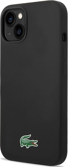 Lacoste Silicone Magsafe Back Cover Plastic / Silicon Negru (iPhone 14)