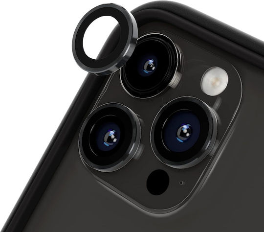 Стъклен Протектор за Камера Черен за iPhone 14 Pro Max