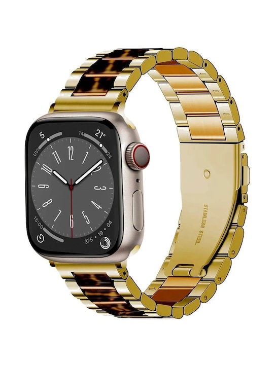 Tech-Protect Modern Metal Leopard Strap Stainless Steel Gold (Apple Watch 38/40/41/42mm)