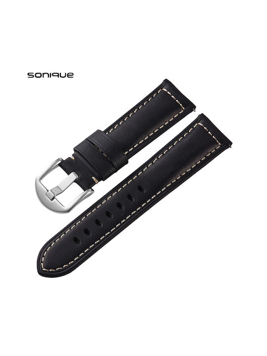 Sonique Λουράκι Μαύρο (Universal 22mm)
