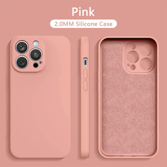 Soft Back Cover Σιλικόνης 2mm Ροζ (iPhone 15 Pro)