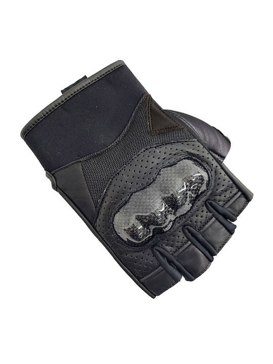 AGVpro Vend Summer Men's Motorcycle Gloves Leather Carbon Black