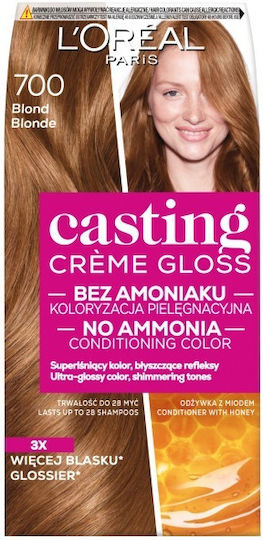 L'Oreal Paris Casting Creme Gloss Temporary Hair Dye no Ammonia 700 Honey 48ml