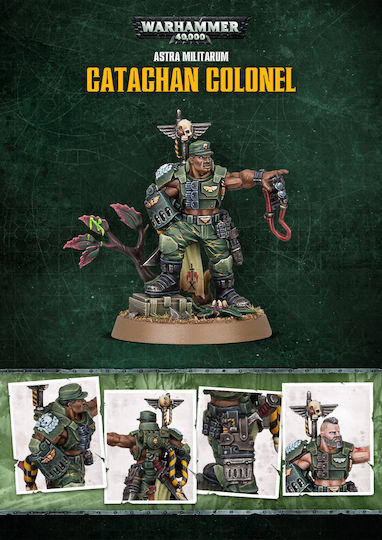 Games Workshop Warhammer 40.000 - Astra Militarum Catachan Colonel Figure