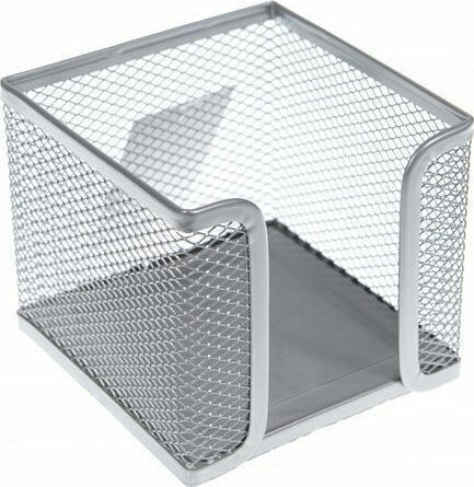 Metal Paper Cube Holder in Gray Color 9.5x8x9.5 cm