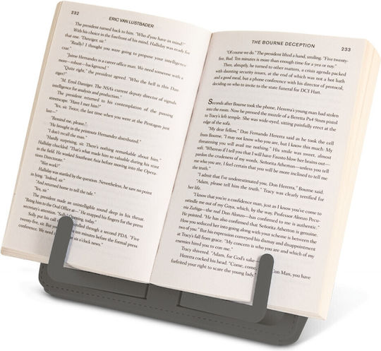 Πλαστική Βάση Ανάγνωσης Travel Book Rest σε Γκρι Χρώμα 10.5x21x19εκ. 1τμχ