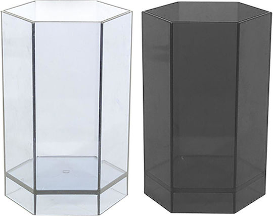Plastic Pencil Holder In Black Colour 7x11.5cm 1 Piece