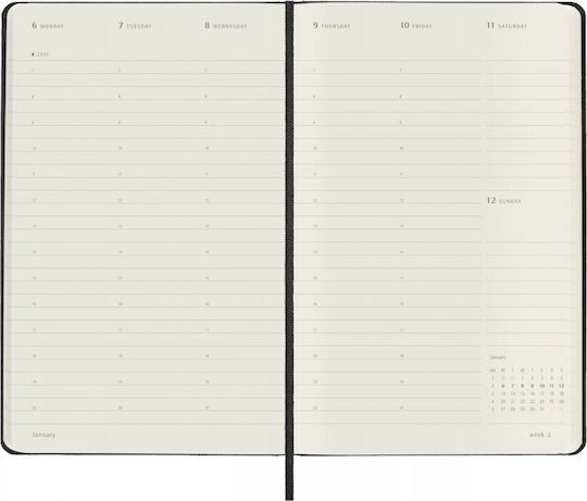 Moleskine Lg Weekly Agendas 2025 13x21cm