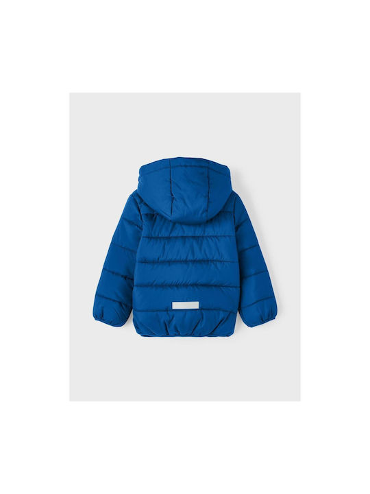 Name It Kids Coat with Hood Lapis Blue