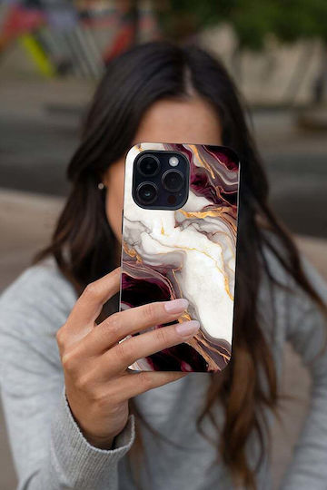 Sonique Marble Series Case for Xiaomi Redmi Note 10 Pro Bordeaux