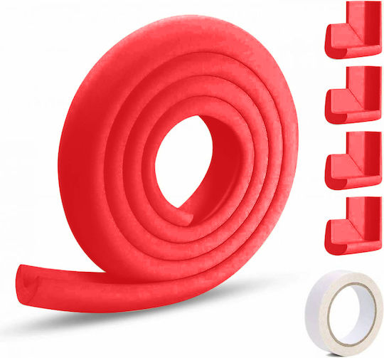 Olympus Round Protective Surfaces with Sticker made of Foam in Red Color 200εκ. 5pcs