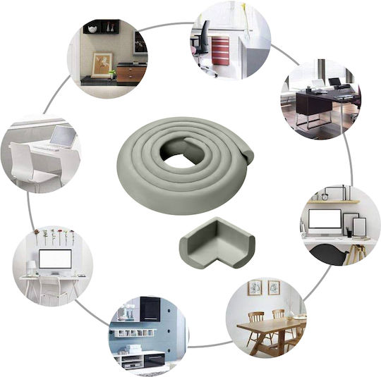 Olympus Round Surface Protector with Sticker in Gray Color 200εκ. 5pcs