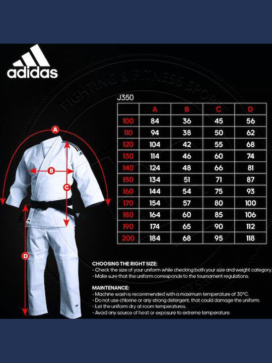 adidas Club Kids Judo Uniform White