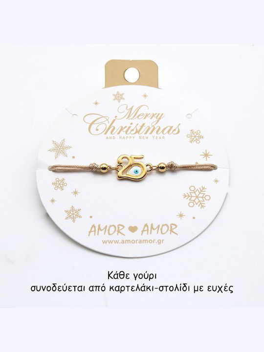 Amor Amor Bracelet Charm 2025 Evil Eye Aa Beige