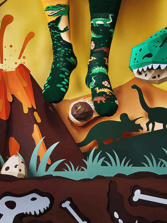 Many Mornings The Dinosaurs Șosete cu Model Multicolored 1Pachet
