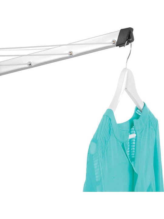 Brabantia Topspinner Folding Floor Clothes Drying Rack for Garden Stainless Steel with Hanging Length 50m