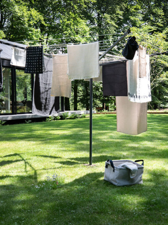 Brabantia Topspinner Folding Floor Clothes Drying Rack for Garden Stainless Steel with Hanging Length 50m