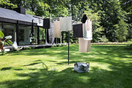 Brabantia Topspinner Folding Floor Clothes Drying Rack for Garden Stainless Steel with Hanging Length 50m