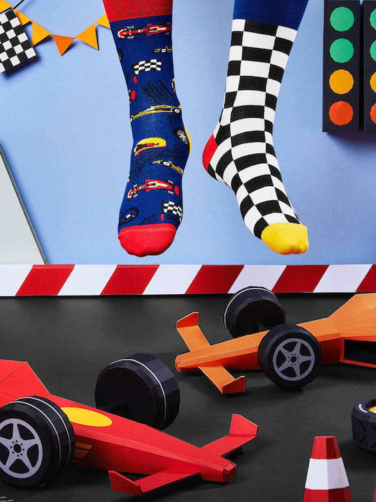 Many Mornings Formula Racing Herren Gemusterte Socken Mehrfarbig 1Pack