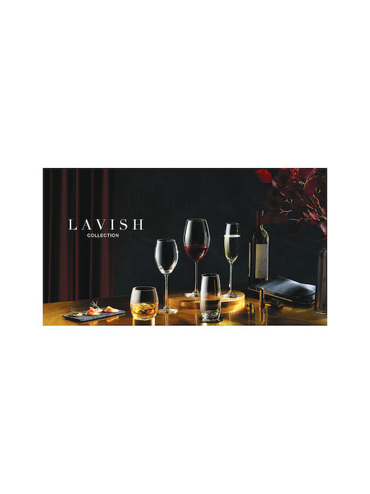 e-exoplismos Set Gläser für Weiß- und Rotwein aus Kristall 6Stück