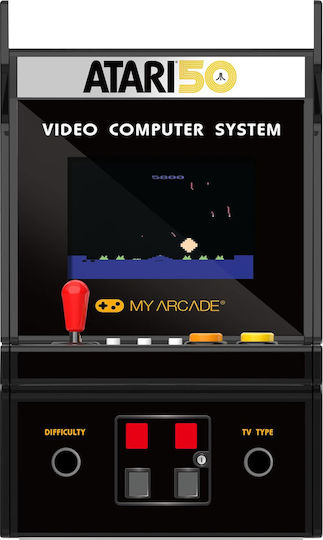 My Arcade Mini Atari Arcade Console Retrogaming Portable Black