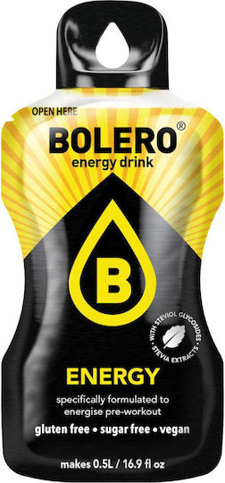 Bolero Χυμός Σκόνη 1 X 9 Γρ Energy Blue – Ενεργειακό Ρόφημα 7 Γρ 250ml +καφεΐνη L-αργινίνη