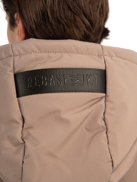 Χειμωνιάτικο Μπουφάν Puffer Beige