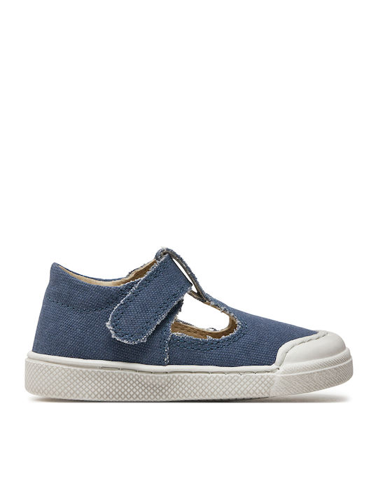 Kids Ballerinas with Hoop & Loop Closure Blue