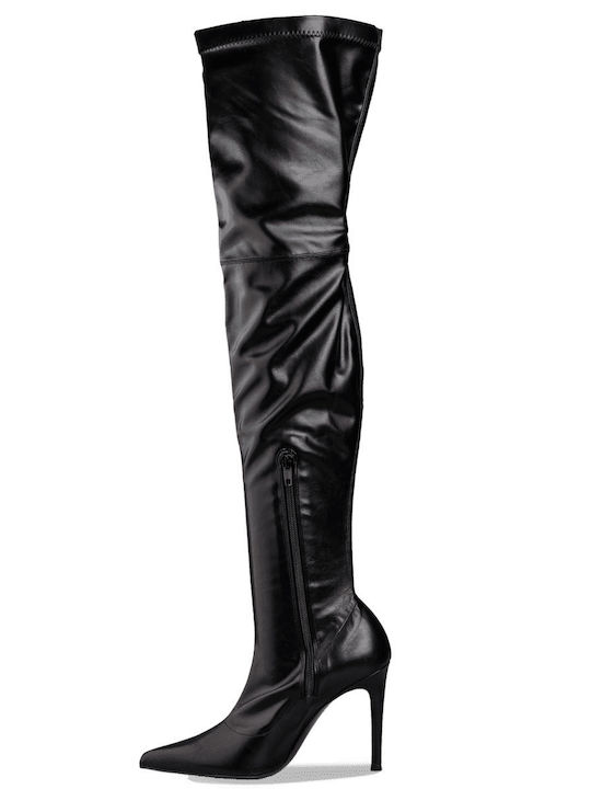 Damenstiefel Über dem Knie Schwarz