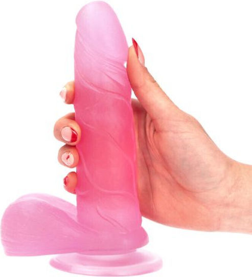 Toyz4lovers Emilio Ρεαλιστικό Dildo με Όρχεις και Βεντούζα Ροζ 19cm