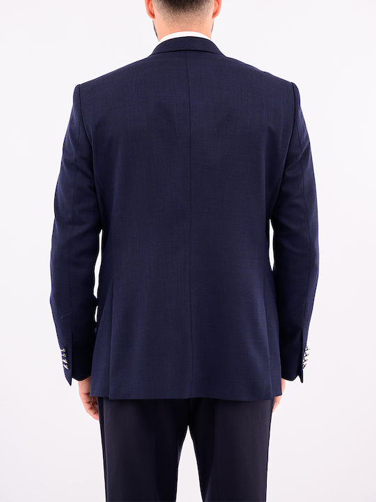 Massimo Dutti Ανδρικό Σακάκι Navy Blue