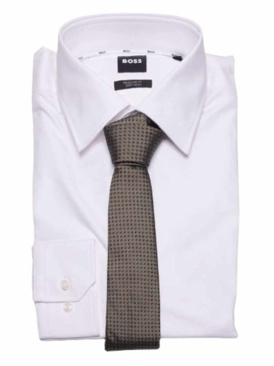 Hugo Boss Men's Tie Silk in Beige Color