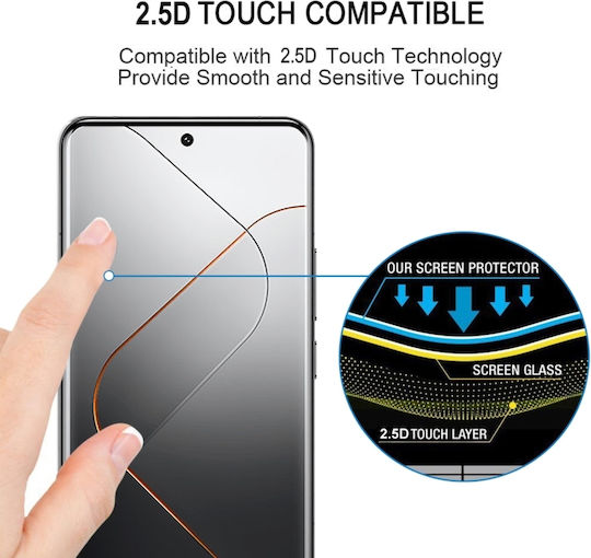 3D Tempered Glass Black (Xiaomi 14 Pro)